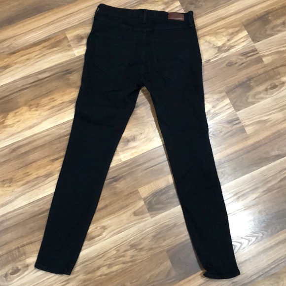 high-rise super skinny black stretch jeans - Picture 2 of 5
